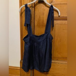 J crew top with tie straps